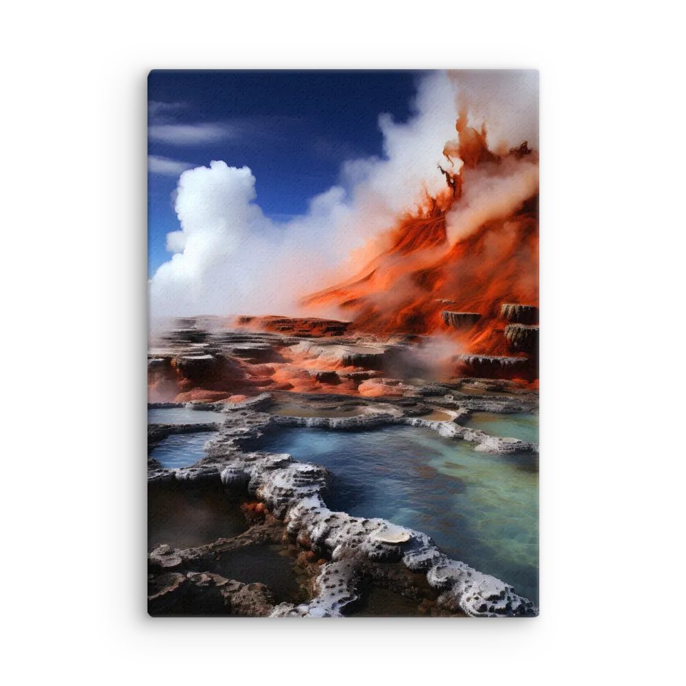 Nature's Fury: The Volcano's Expression | Thin Canvas | 20″×28″