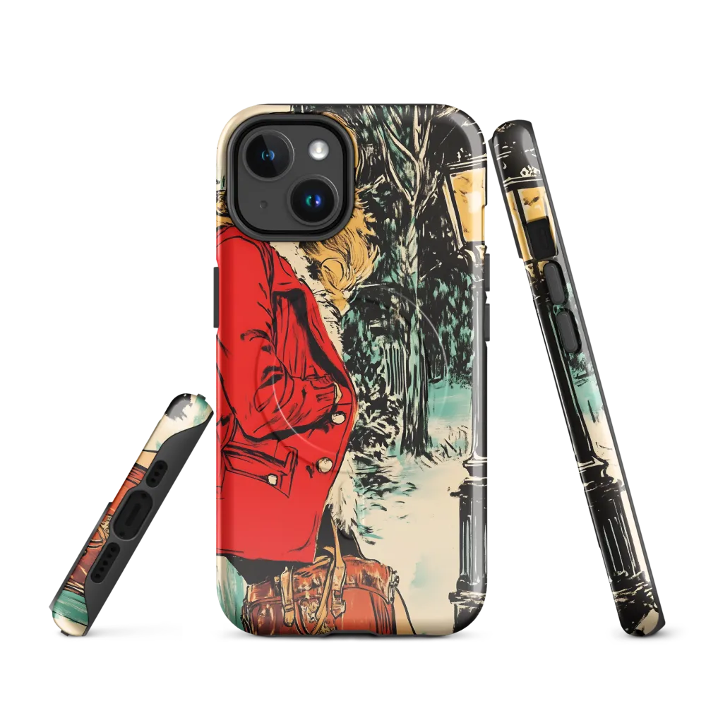 Winter Glamour in Red | Phone Case |  14 | MagSafe® Tough Case | Glossy
