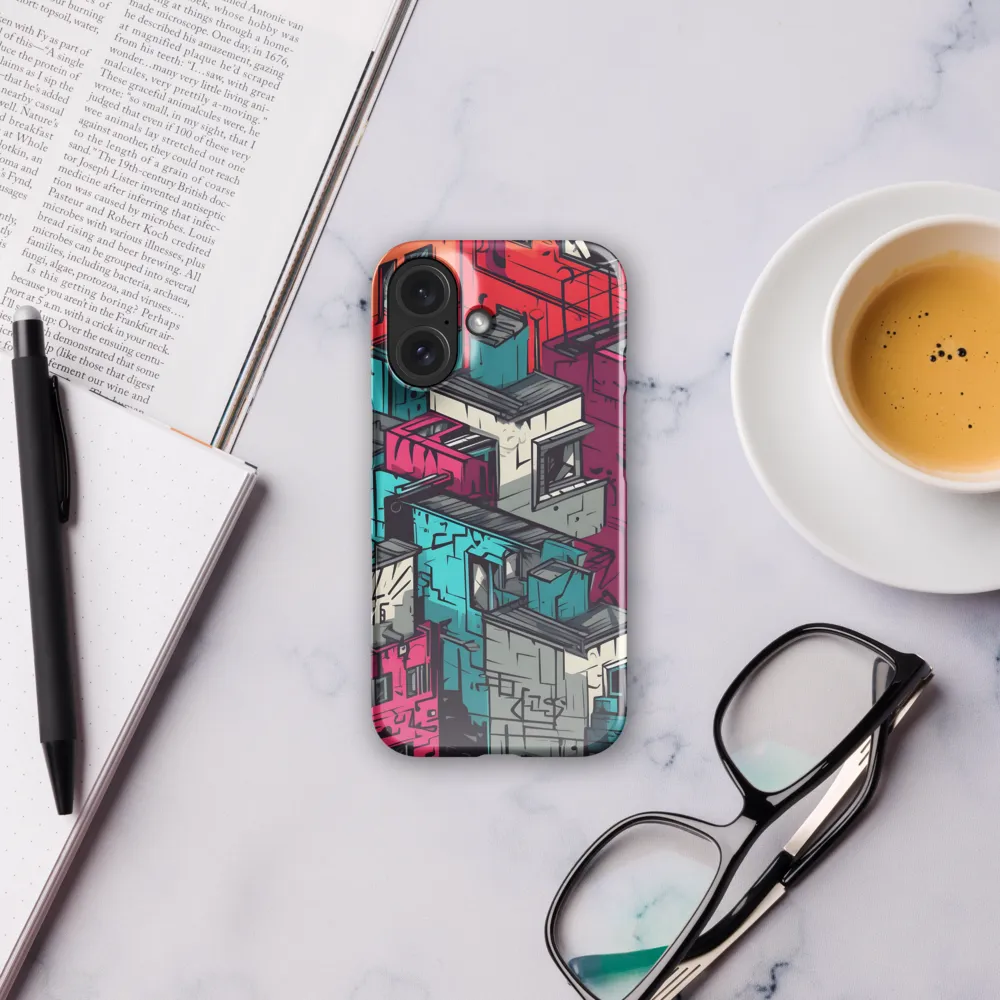 Urban Mosaic: A Vibrant Encounter | Phone Case |  16 | Snap Case | Glossy