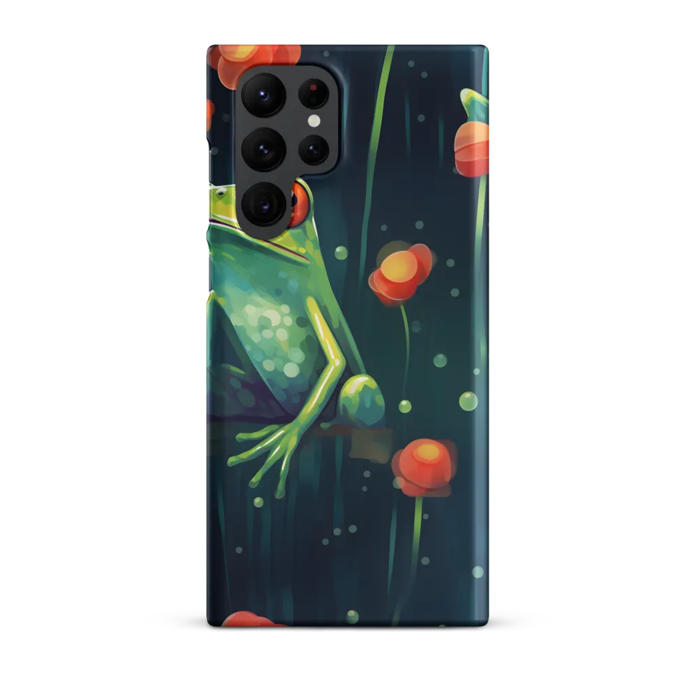 Playful Frogs in a Lush Pond