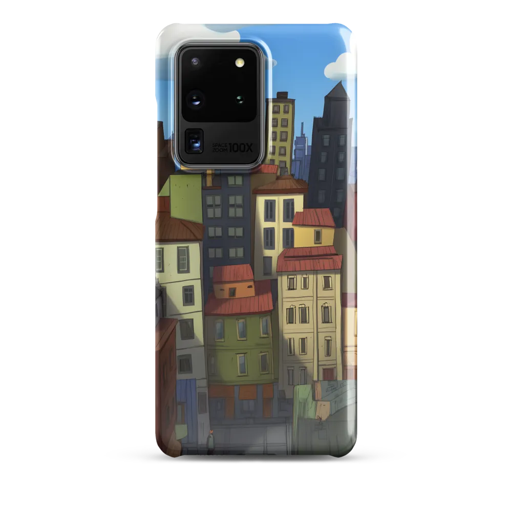 Urban Symphony: A Colorful Cityscape | Phone Case |  S20 Ultra | Snap Case | Glossy