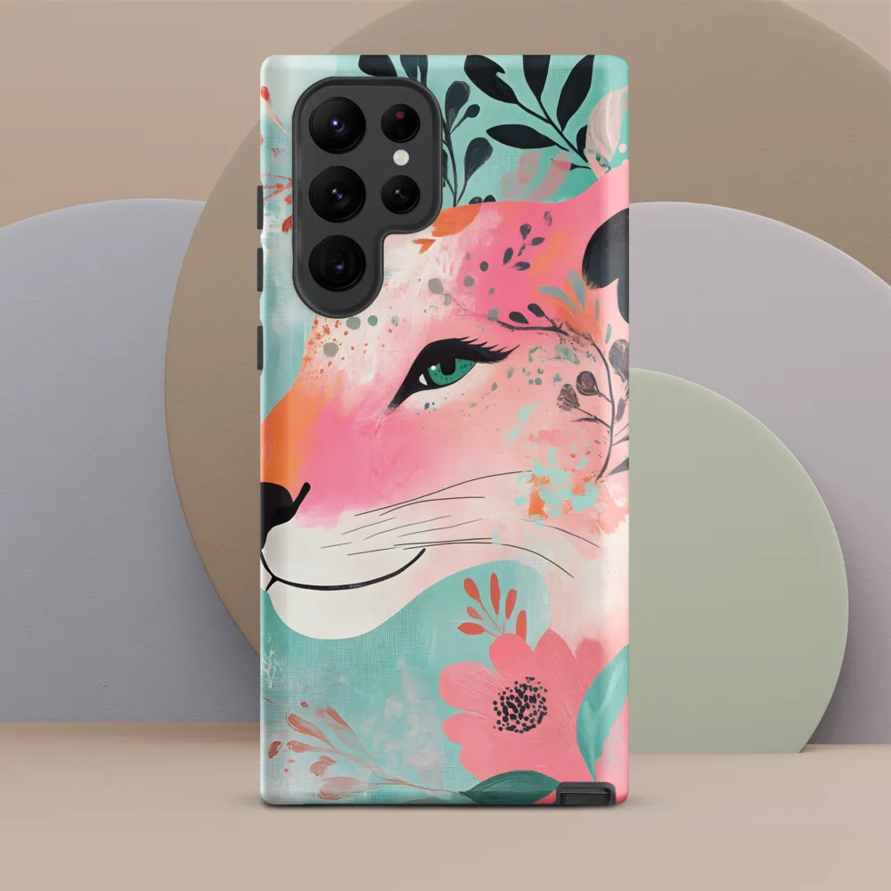 Whimsical Majesty: A Floral Lion