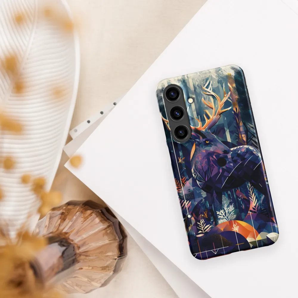 Majestic Serenity: A Geometric Forest Encounter