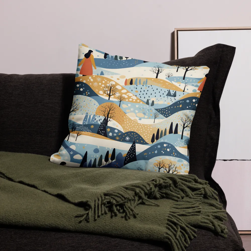 Whispers of a Playful Landscape | Pillow | 22″×22″