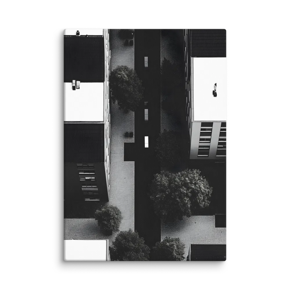 Urban Serenity from Above | Canvas | 28″×40″