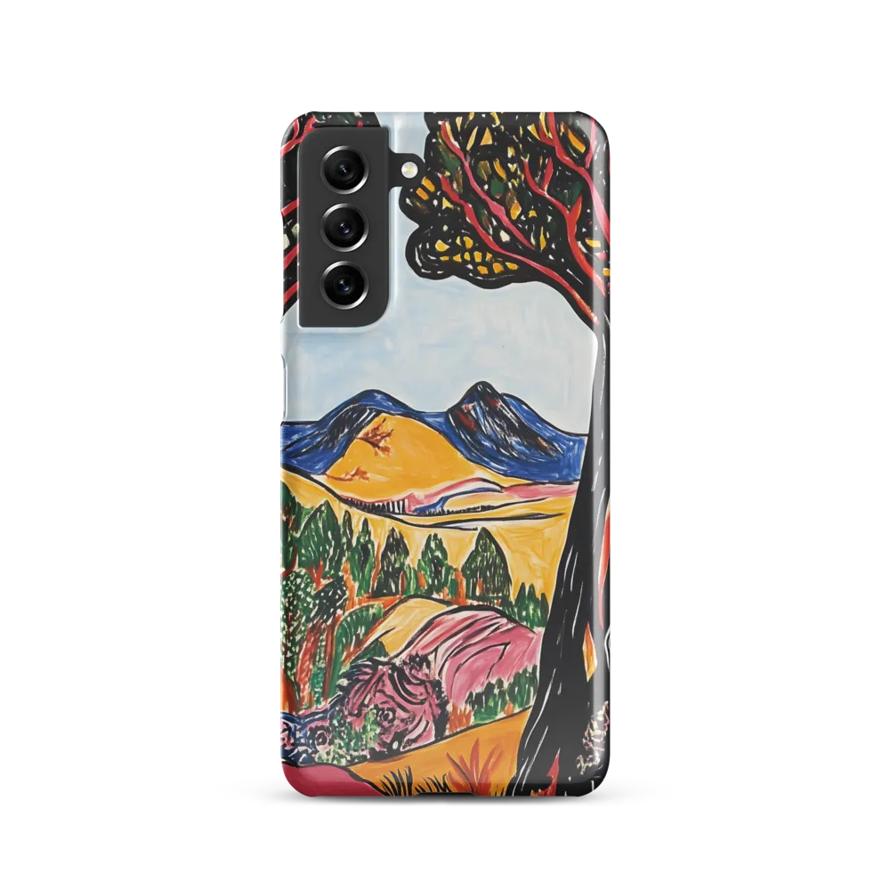 Vibrant Nature's Embrace | Phone Case |  S21 | Snap Case | Glossy