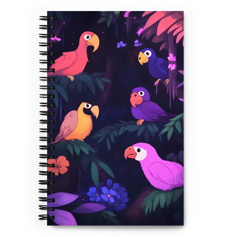 Tropical Parrot Playground | Spiral Notebook