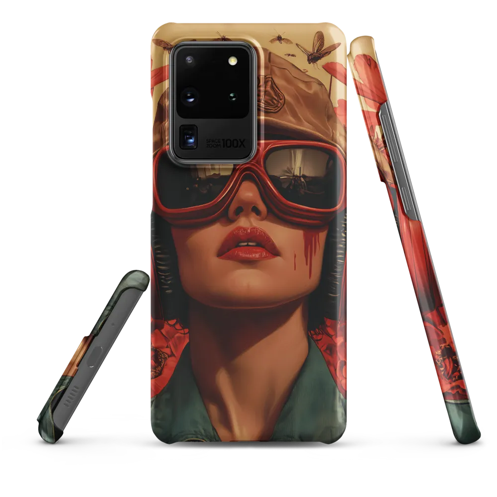 Defiant Portrait in a Floral Realm | Phone Case |  S20 Ultra | Snap Case | Matte
