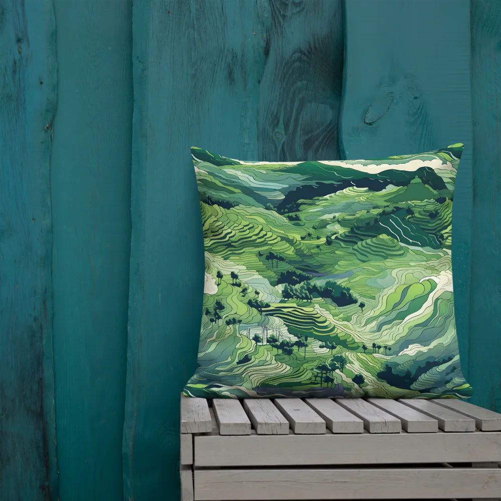 Harmony of the Lush Landscape | Pillow & Pillow Case | Multiple Sizes