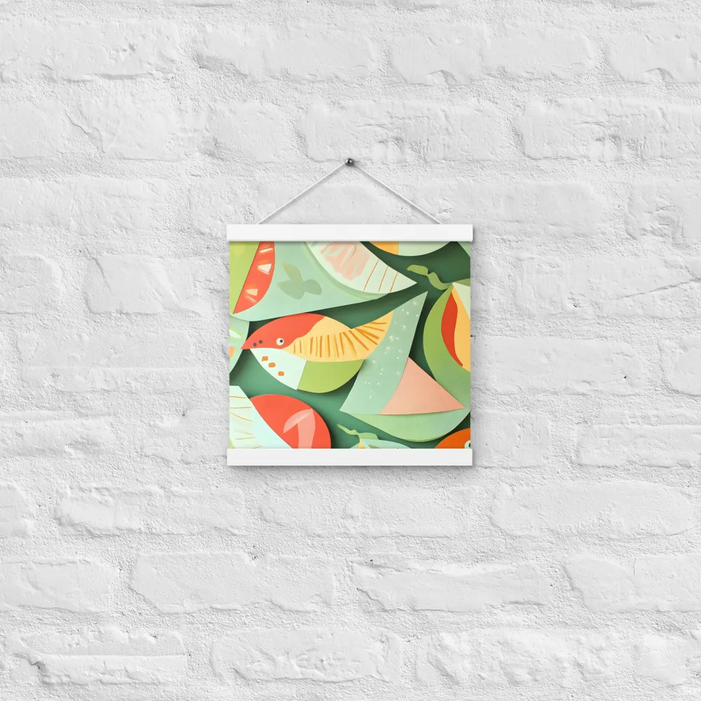 Nature's Palette | Poster With White Wood Hanger | 12″×12″