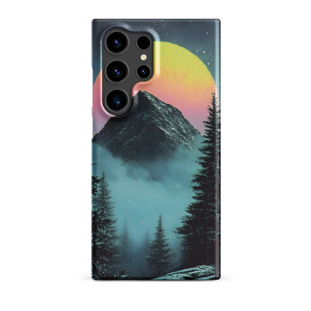 Ethereal Peaks Under Celestial Lights