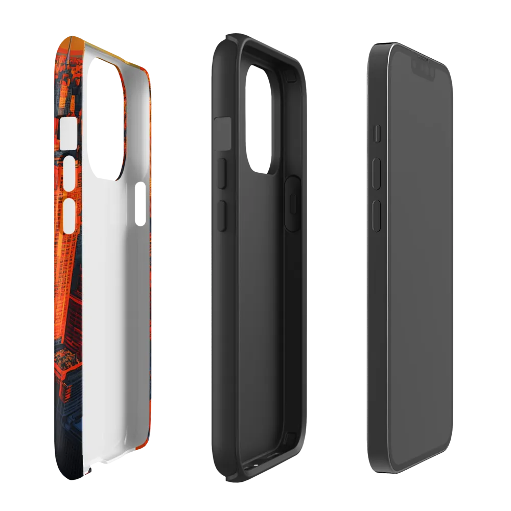 Urban Dawn: A Digital Ode to Skyscrapers | Phone Case |  13 Pro | Tough Case | Matte