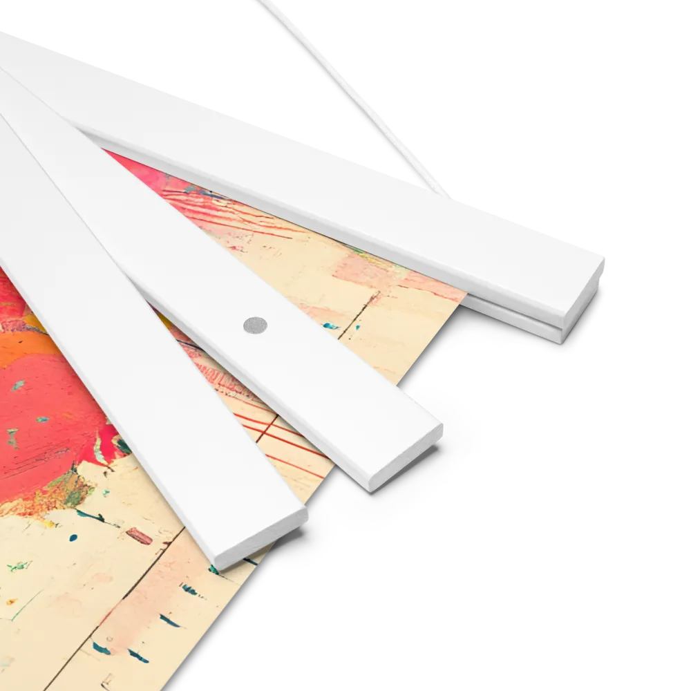 Whimsical Blossom | Poster With White Wood Hanger | 14″×14″