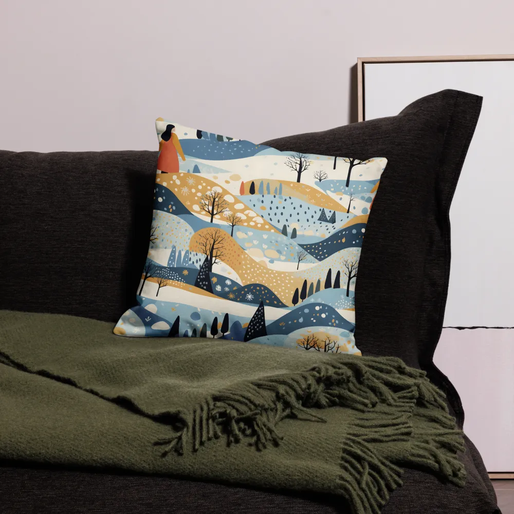 Whispers of a Playful Landscape | Pillow | 18″×18″