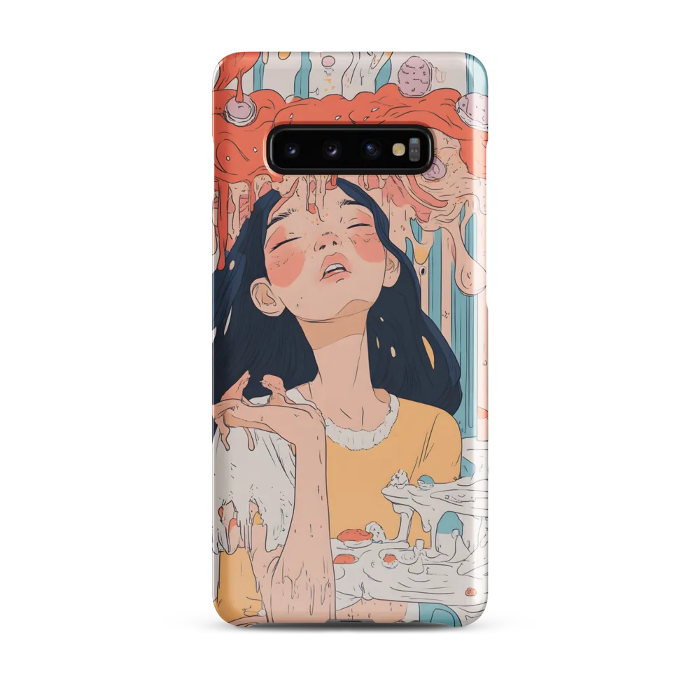 Melting Dreams: A Whimsical Indulgence | Phone Case |  S10 Plus | Snap Case | Glossy