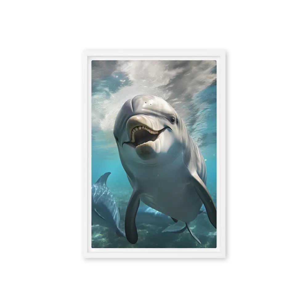 Beneath the Waves: A Dolphin's Dance