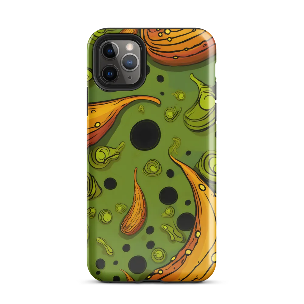 Whimsical Organic Patterns | Phone Case |  11 Pro Max | Tough Case | Glossy