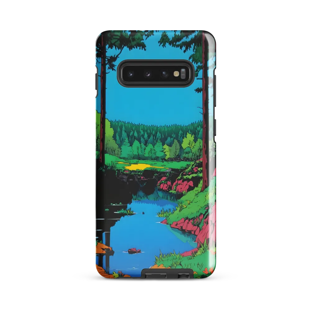 Tranquil Reflections: A Vibrant Landscape | Phone Case |  S10 Plus | Tough Case | Glossy