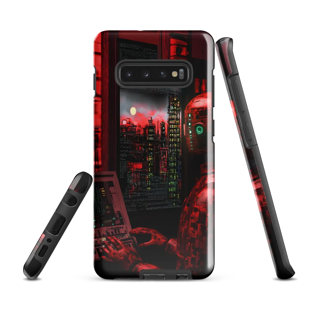 Urban Echoes of a Cybernetic Future | Phone Case |  S10 Plus | Tough Case | Glossy