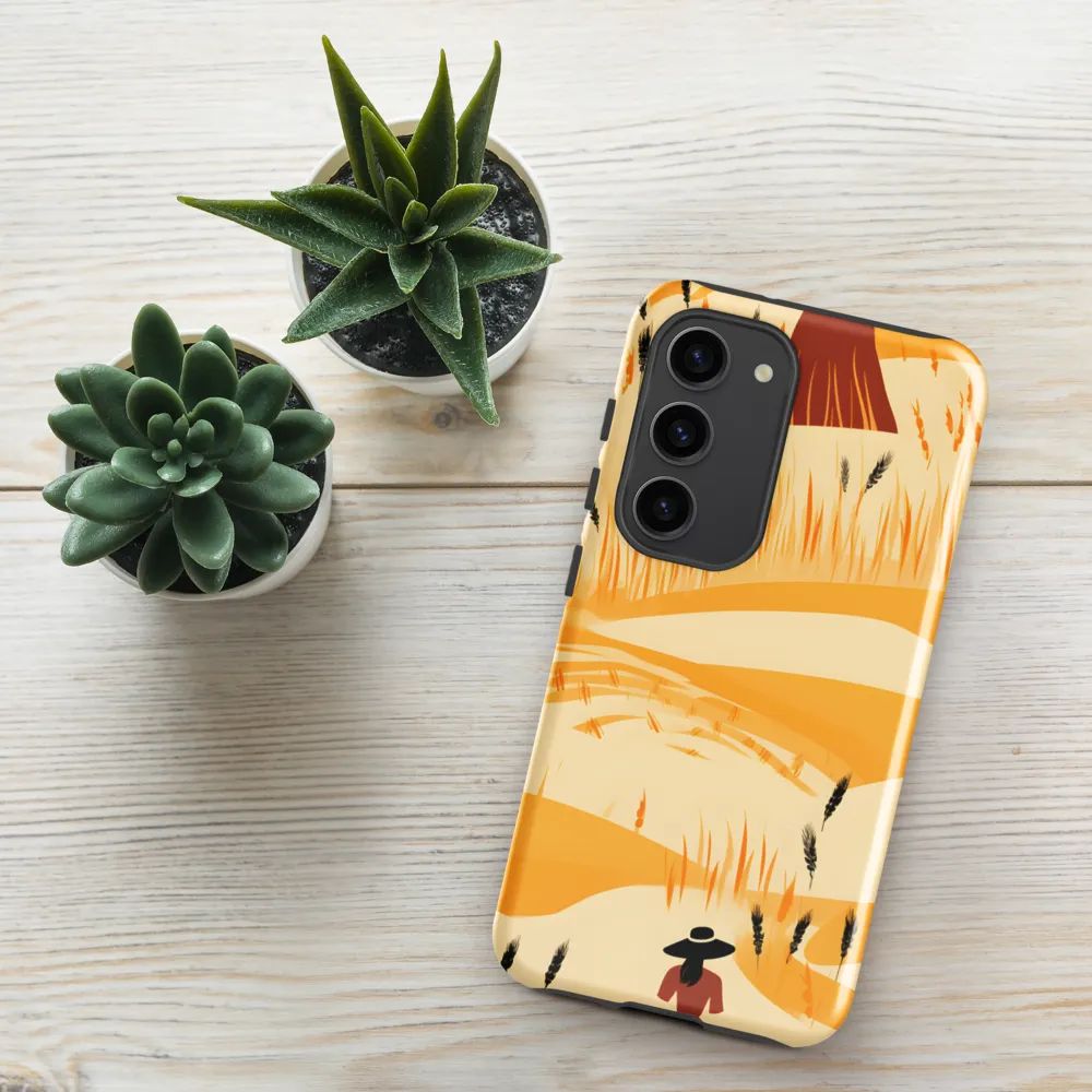 Embracing the Fields: A Floral Journey | Phone Case |  S23 | Tough Case | Glossy