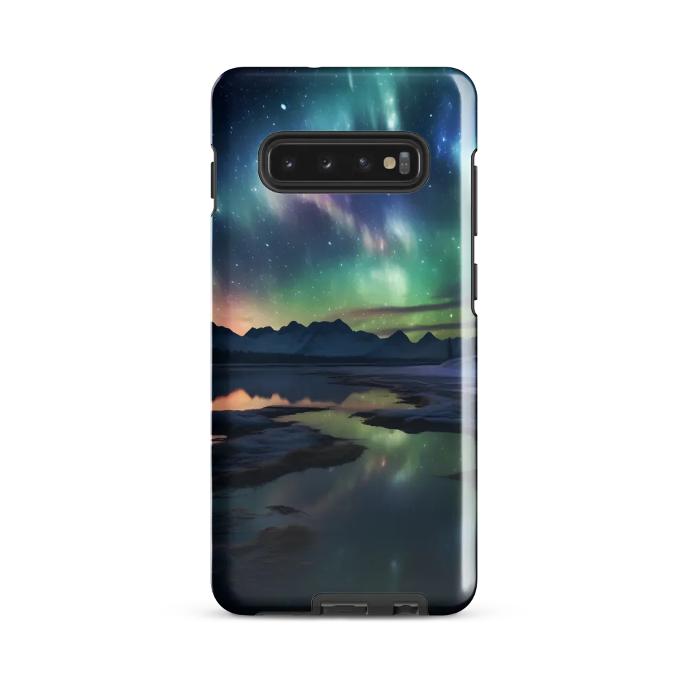 Ethereal Aurora: A Night Under the Stars | Phone Case |  S10 Plus | Tough Case | Glossy