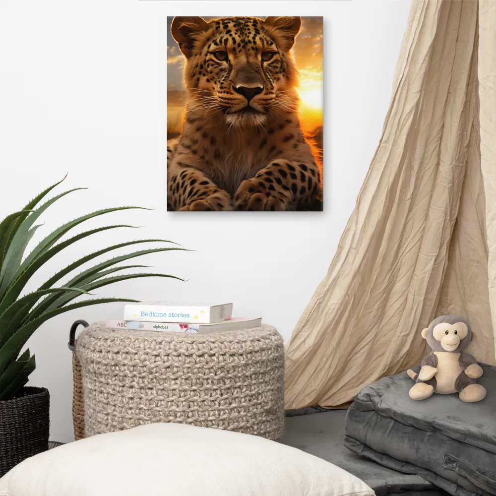 Regal Presence: The Leopard at Sunset