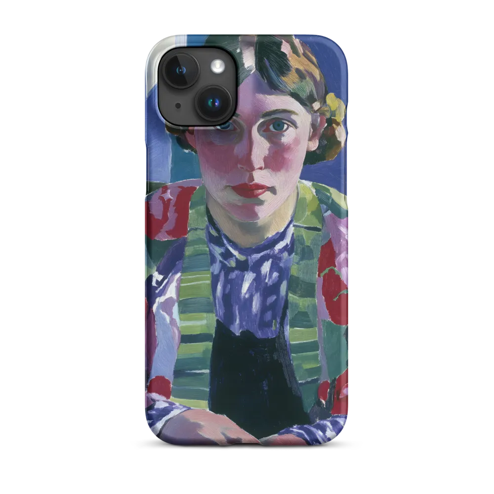 Vibrant Gaze: A Modernist Portrait