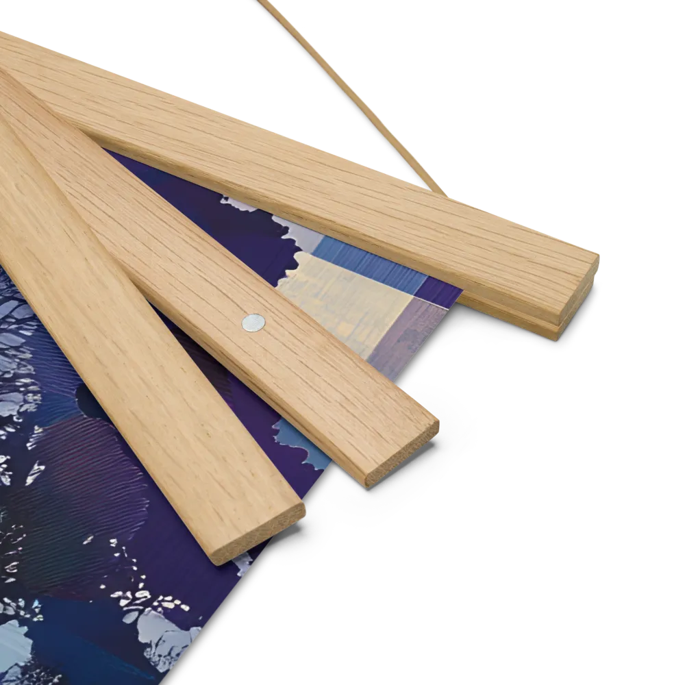 Tranquil Geometry: A Journey Through Color | Poster With Oak Wood Hanger | 18″×18″