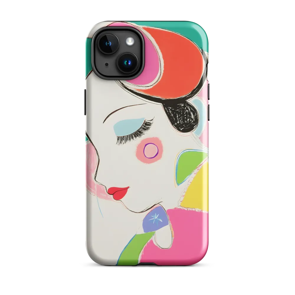 Whimsical Portrait in Colorful Abstraction