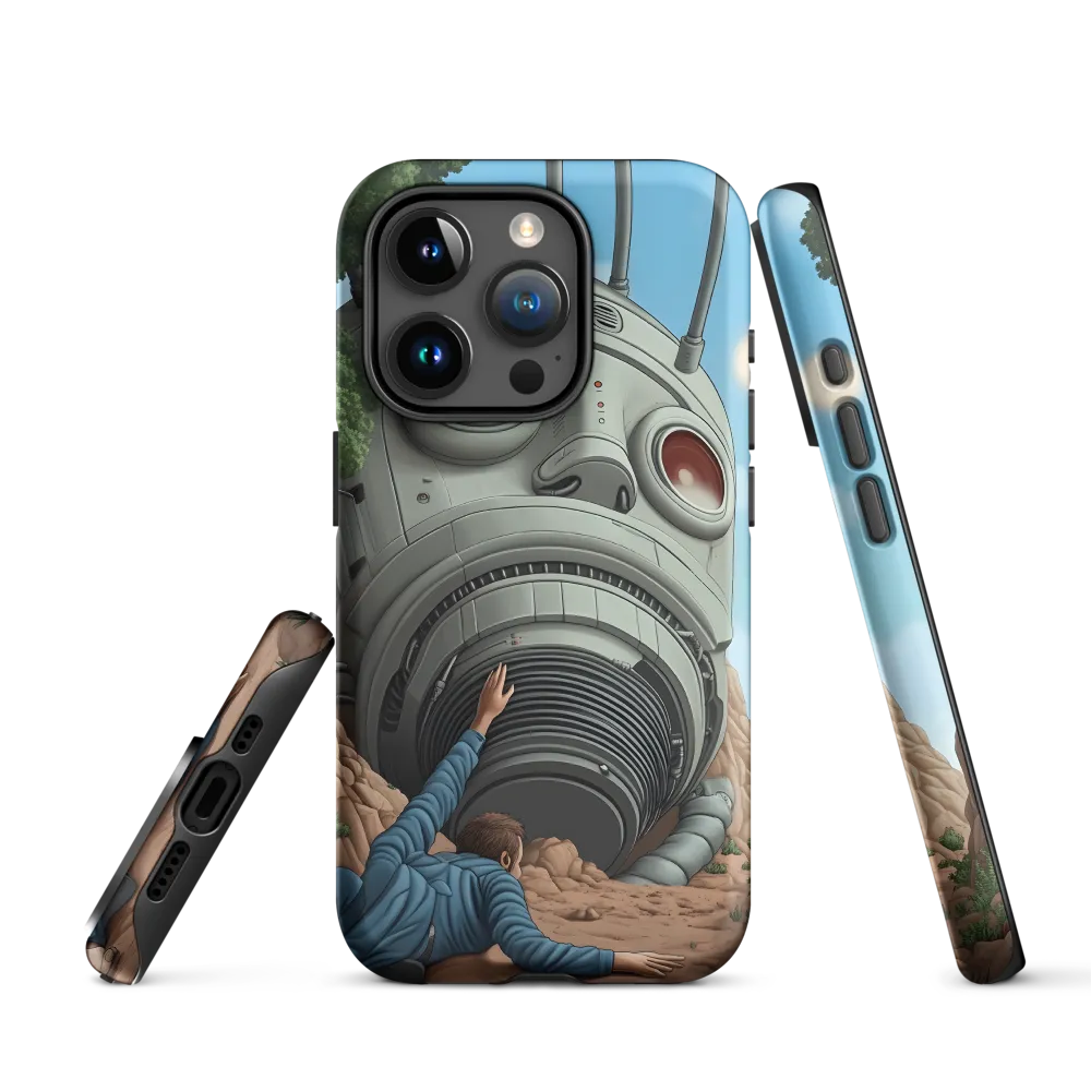The Descent into Technological Abyss | Phone Case |  15 Pro | Tough Case | Matte
