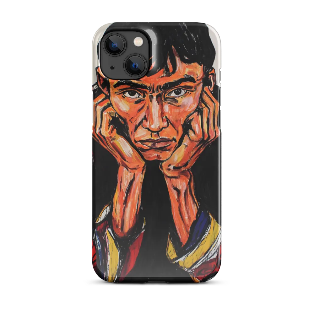 Contemplative Intensity: An Expressionist Portrait