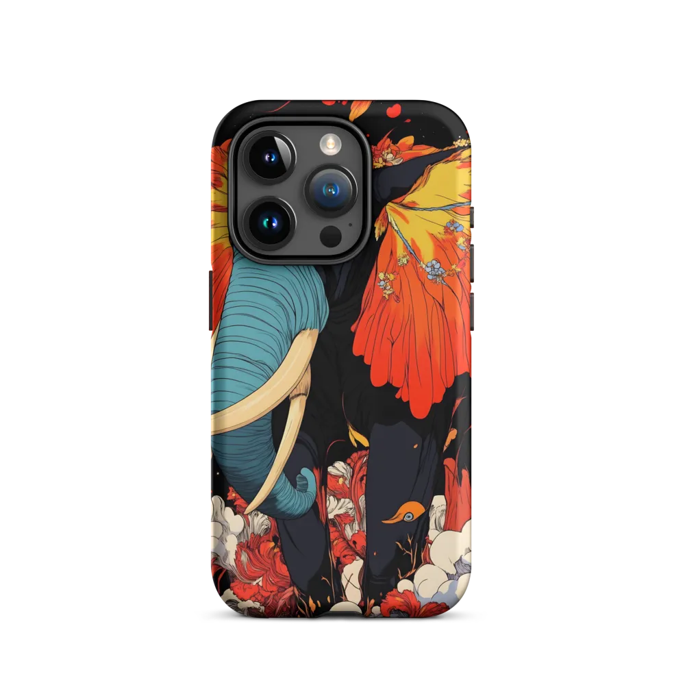 Majesty of the Floral Elephant | Phone Case |  15 Pro | Tough Case | Matte