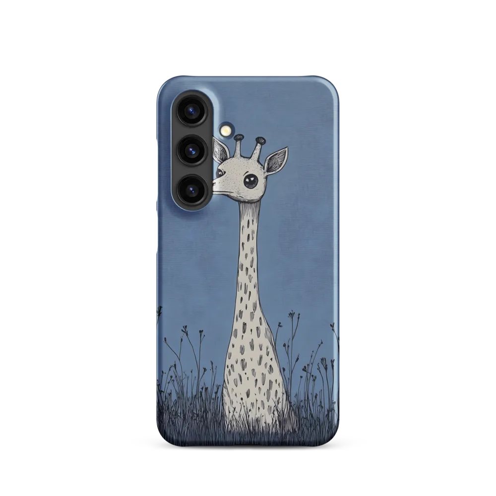 Whimsical Giraffe in Blue