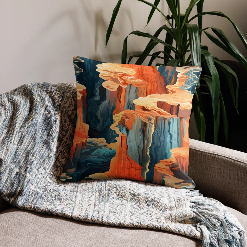 Ethereal Canyon Dreamscape | Pillow | 22″×22″