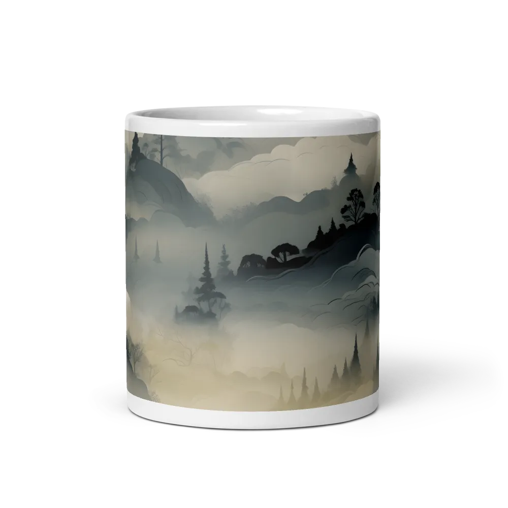 Whispers of the Misty Landscape | Mug with White inside | 11 oz