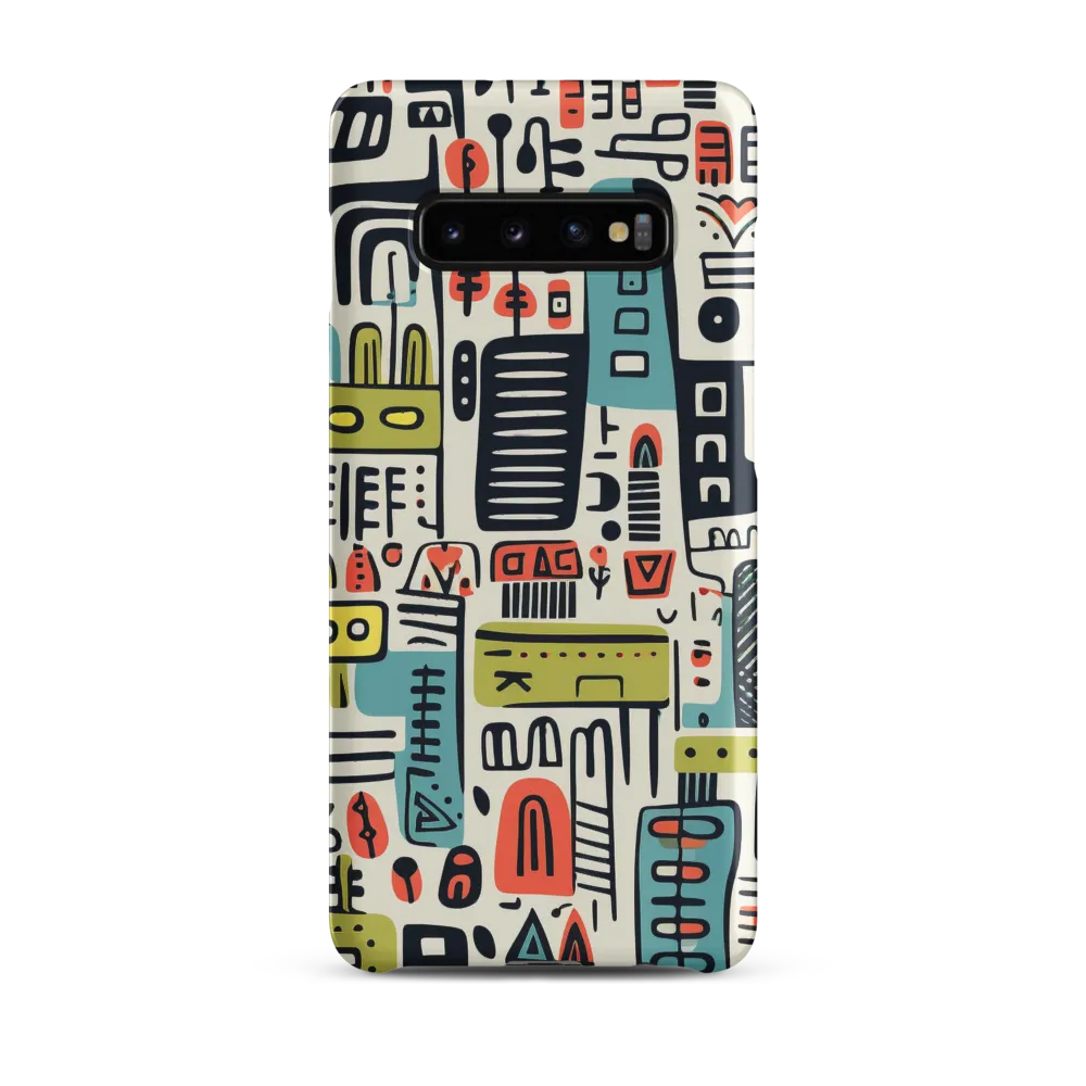 Urban Whimsy: A Playful Cityscape | Phone Case |  S10 Plus | Snap Case | Matte