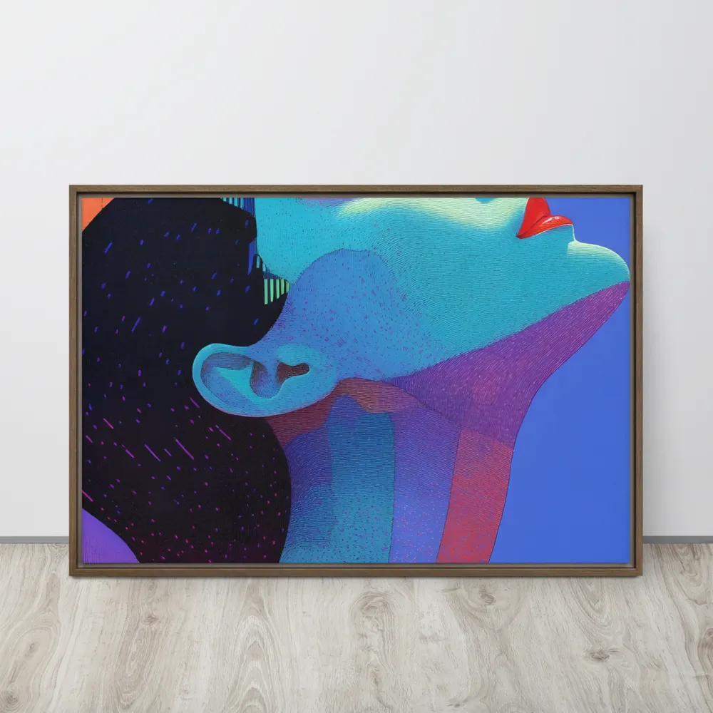Ethereal Reverie | Canvas with Brown Frame | 24″×36″