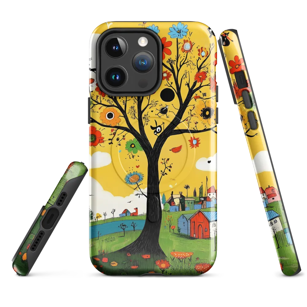 Whimsical Blooms of Life | Phone Case |  14 Pro Max | MagSafe® Tough Case | Glossy