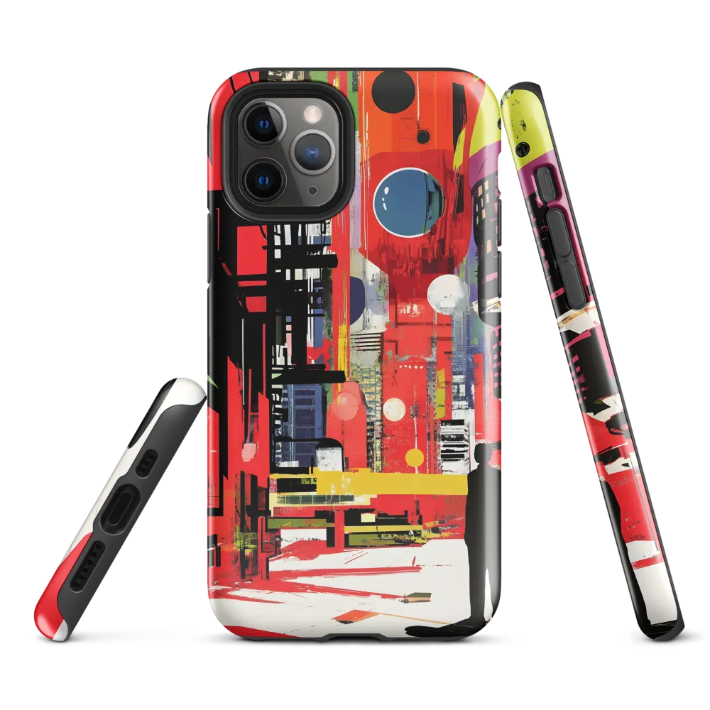 Urban Echoes: A Futuristic Reverie | Phone Case |  11 Pro | Tough Case | Glossy
