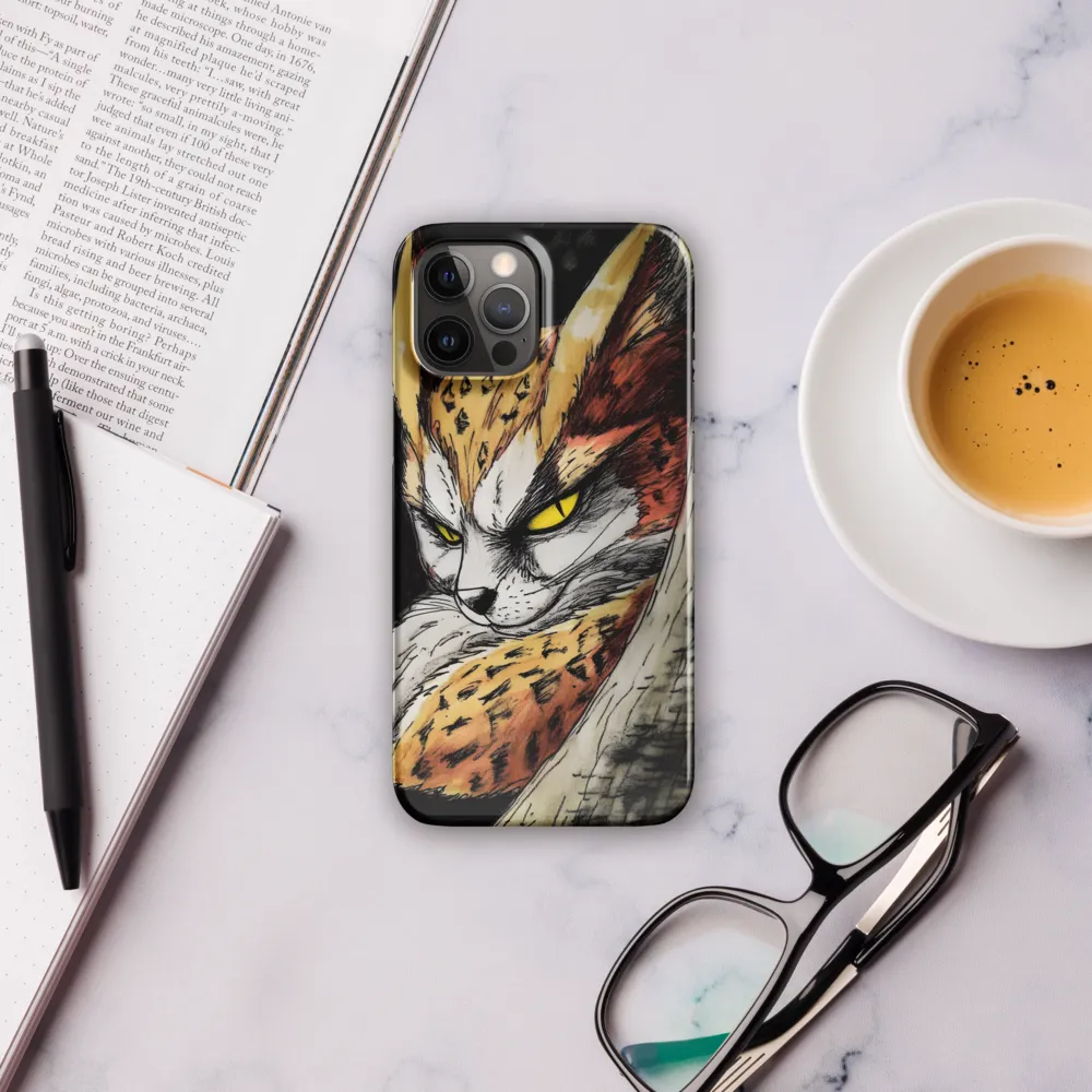 Fierce Gaze of the Wild Cat | Phone Case |  12 Pro Max | Snap Case | Glossy