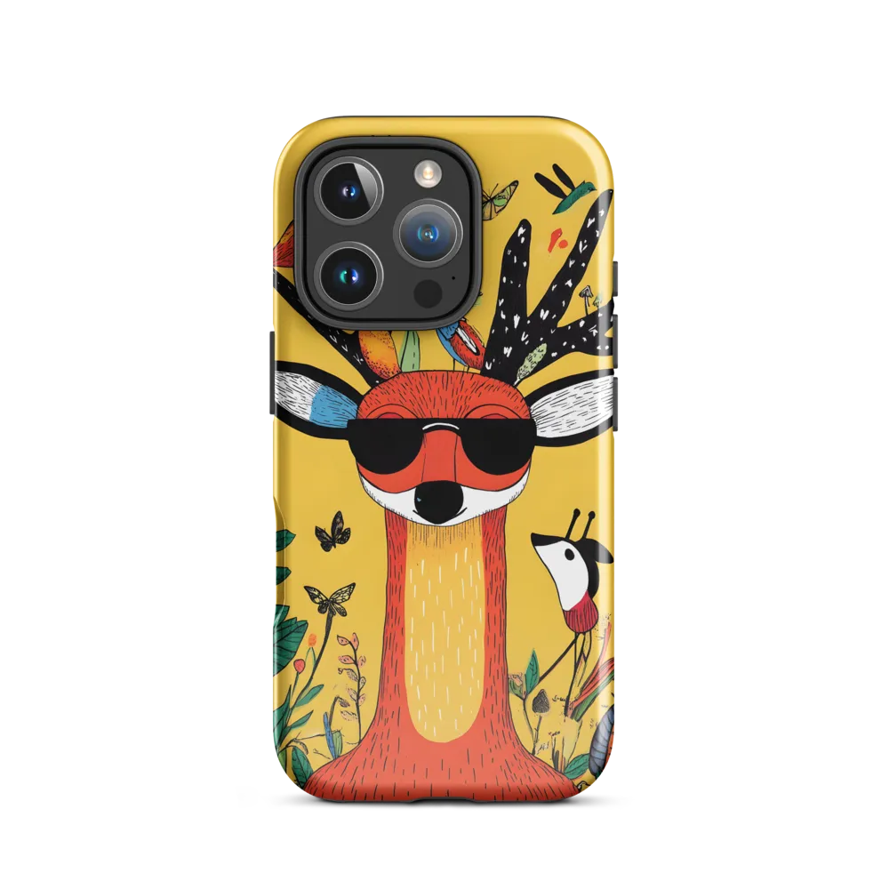 Playful Deer with Sunglasses