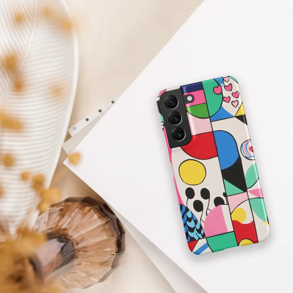 Dynamic Interplay of Shapes | Phone Case |  S22 | Snap Case | Matte