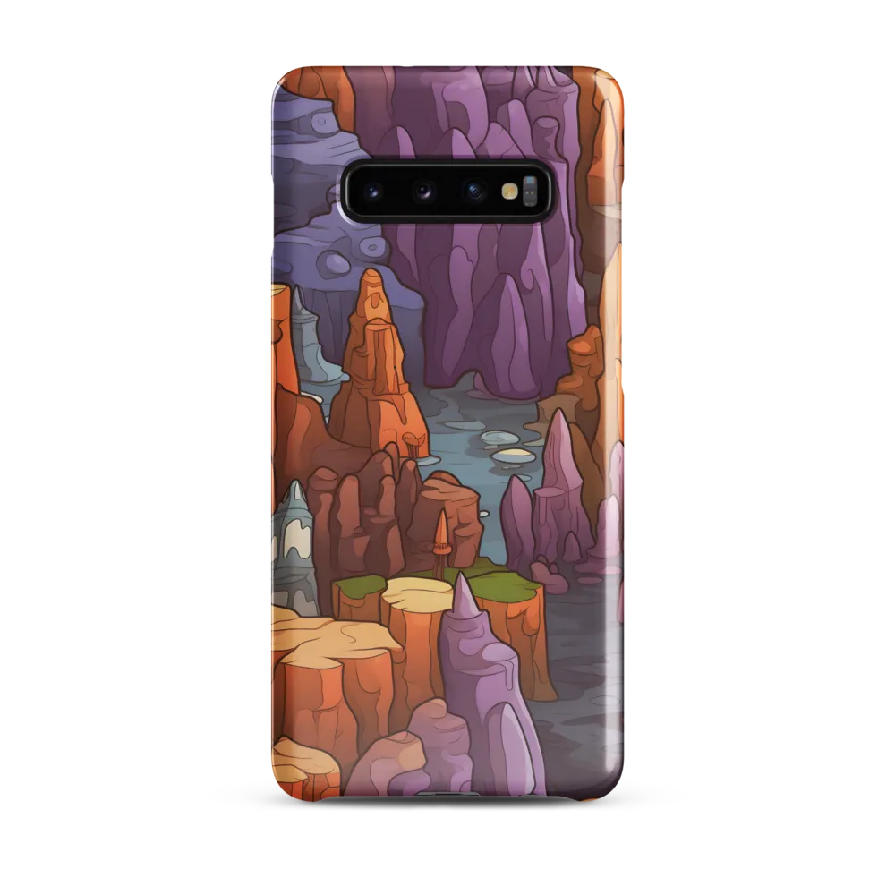 Vibrant Rockscape: A Digital Odyssey | Phone Case |  S10 Plus | Snap Case | Glossy