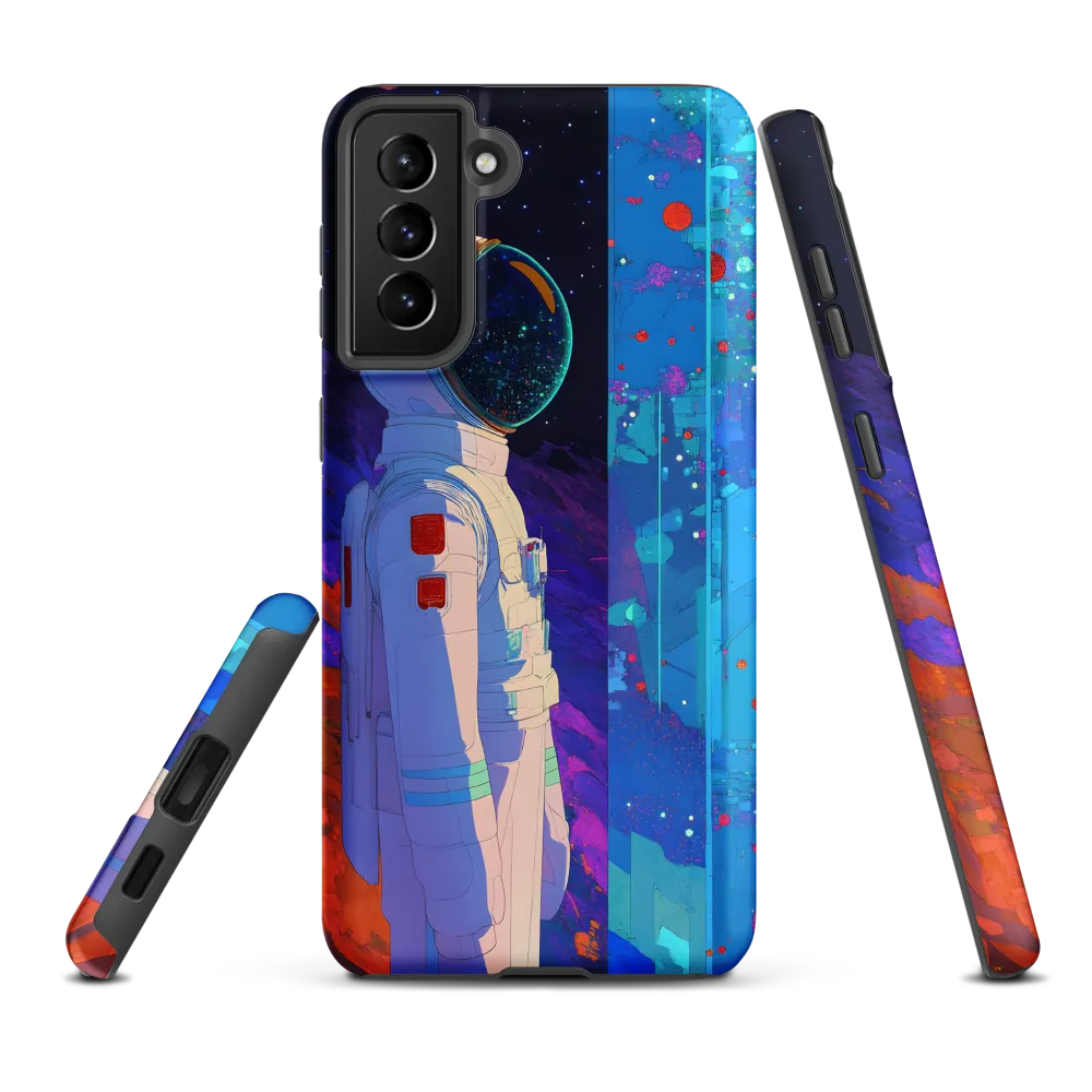 Cosmic Exploration: The Astronaut's Journey | Phone Case |  S21 Plus | Tough Case | Matte