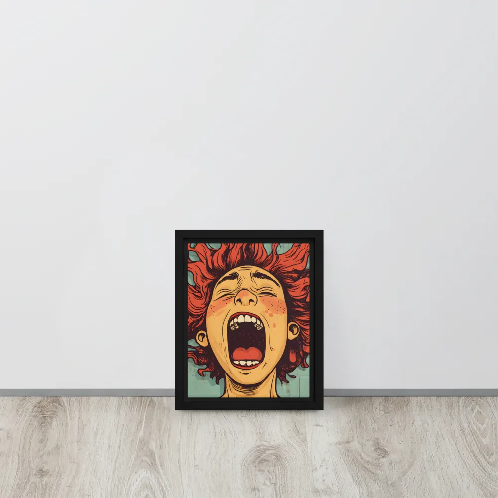 Fury Unleashed | Canvas with Black Frame | 8″×10″