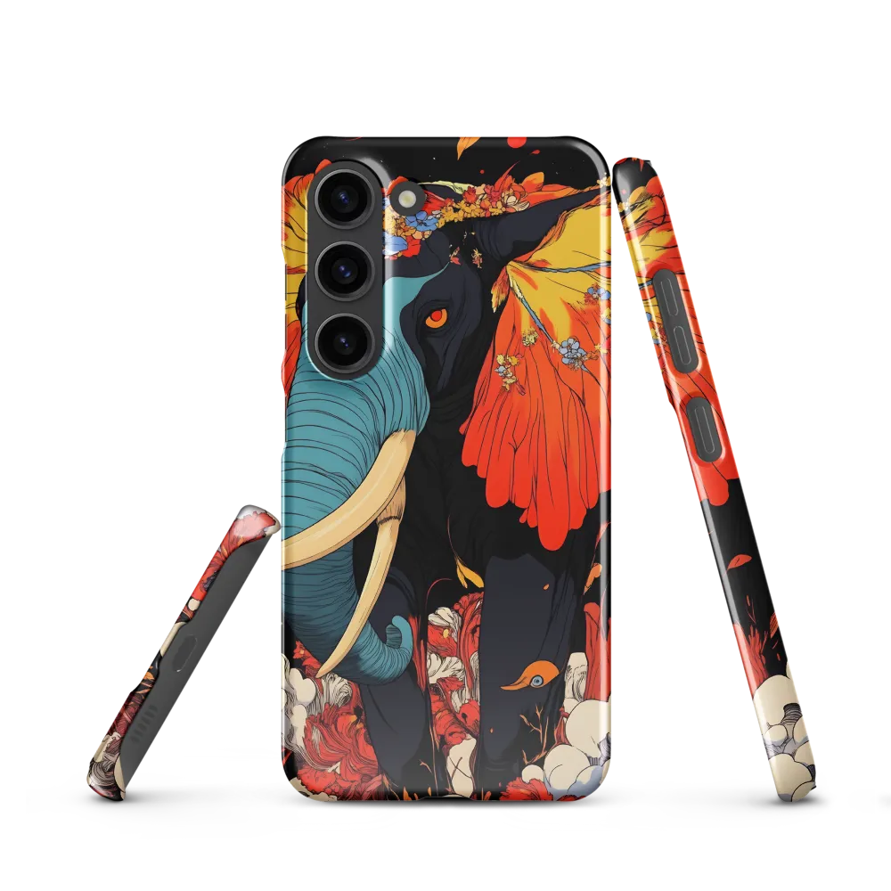 Majesty of the Floral Elephant | Phone Case |  S23 | Snap Case | Glossy
