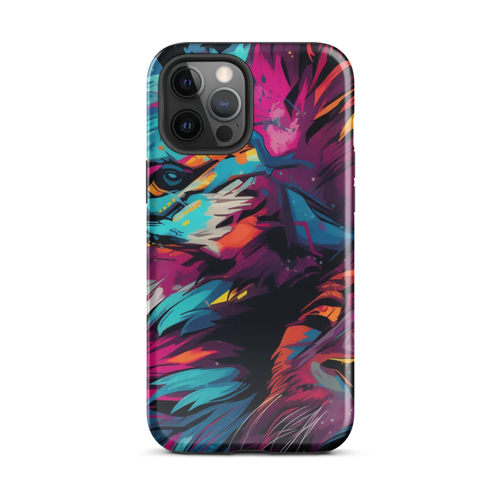 Vivid Majesty: The Modern Lion | Phone Case |  12 Pro Max | Tough Case | Glossy