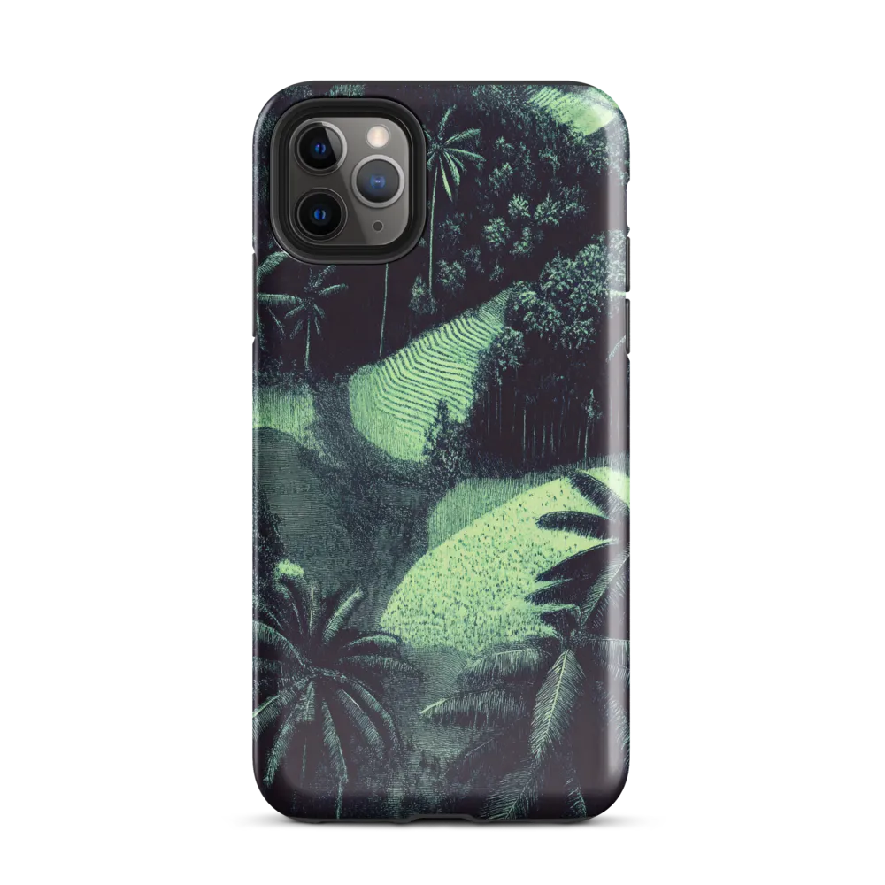 Harmony in Green: A Surreal Landscape | Phone Case |  11 Pro Max | Tough Case | Glossy