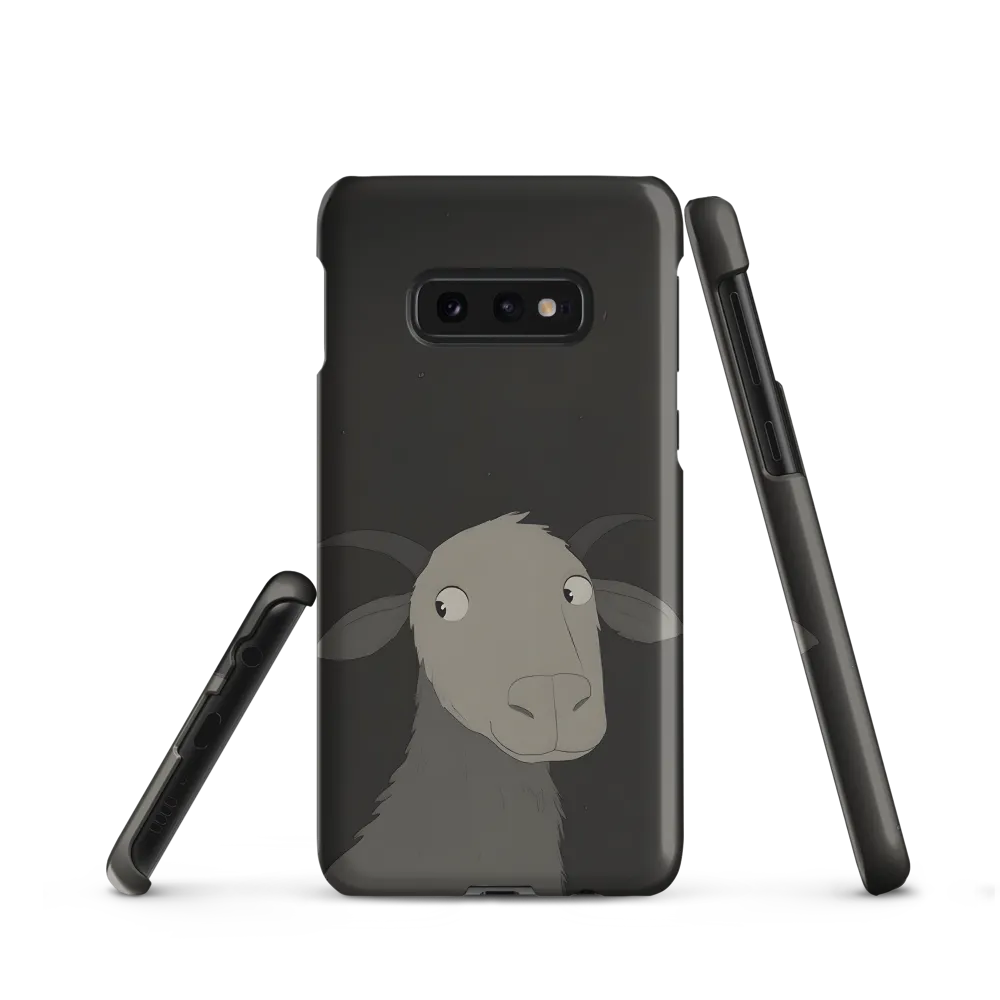 Whimsical Goat in Darkness