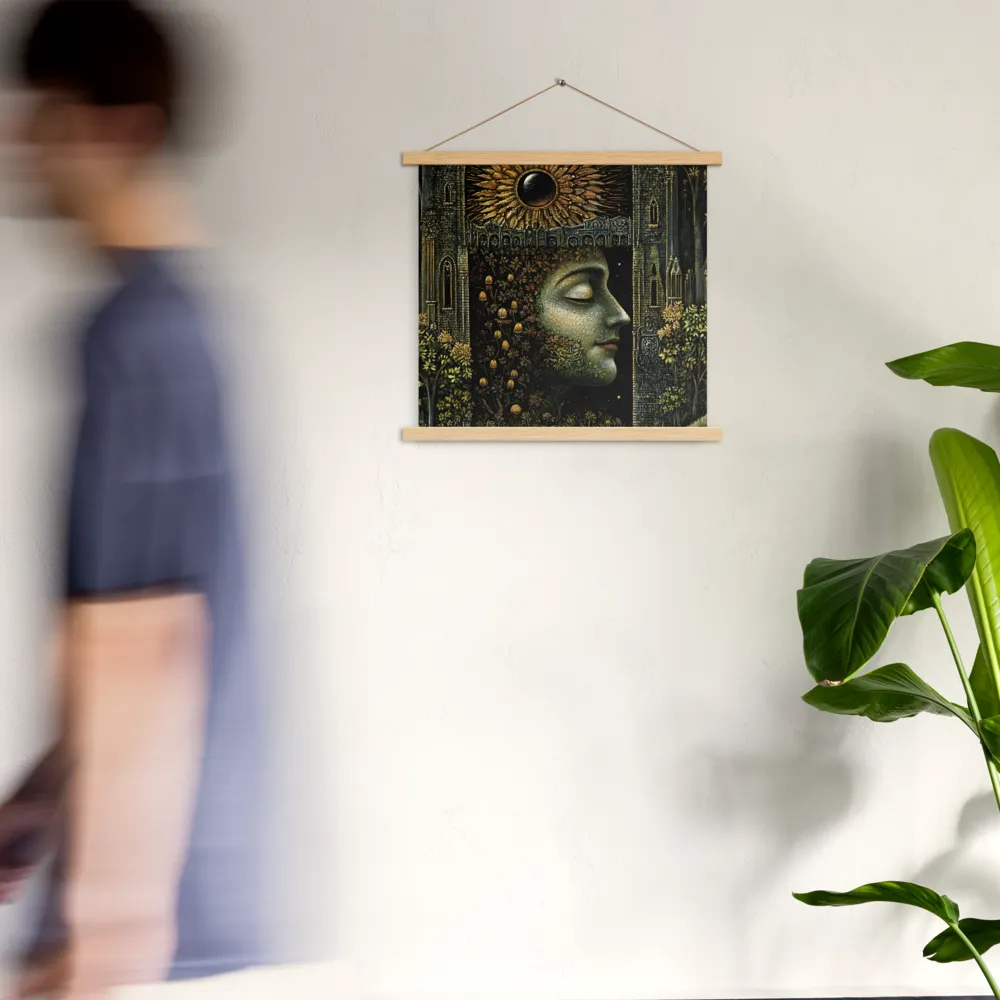 Nature’s Embrace: The Infinite Connection | Poster With Oak Wood Hanger | 18″×18″